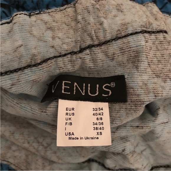 Venus Ruched Snakeskin Print Blue & Black Midi Dress 
Size XS Great Condition - Picture 5 of 5